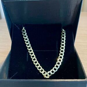 14k Gold Solid Curb Chain